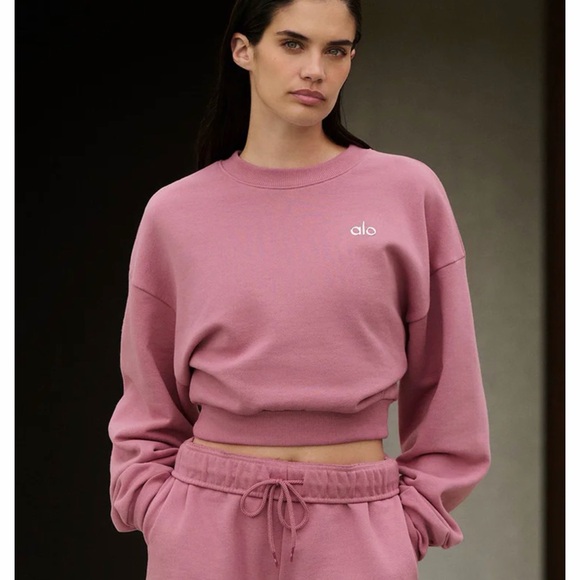 ALO Yoga Tops - ALO Yoga Pink Sweatshirt